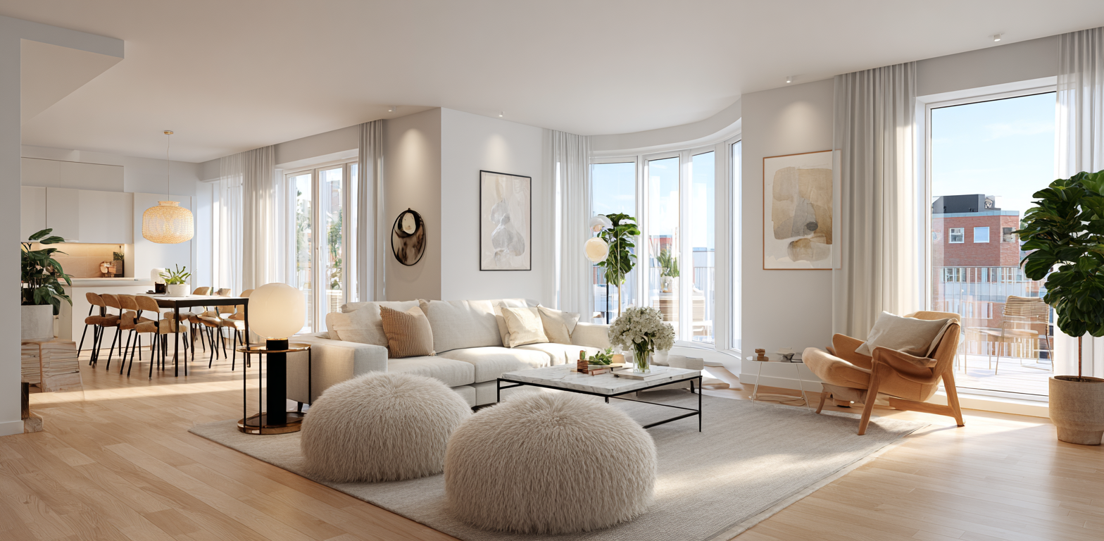 Quartier résidentiel arboré dans les Hauts-de-Seine